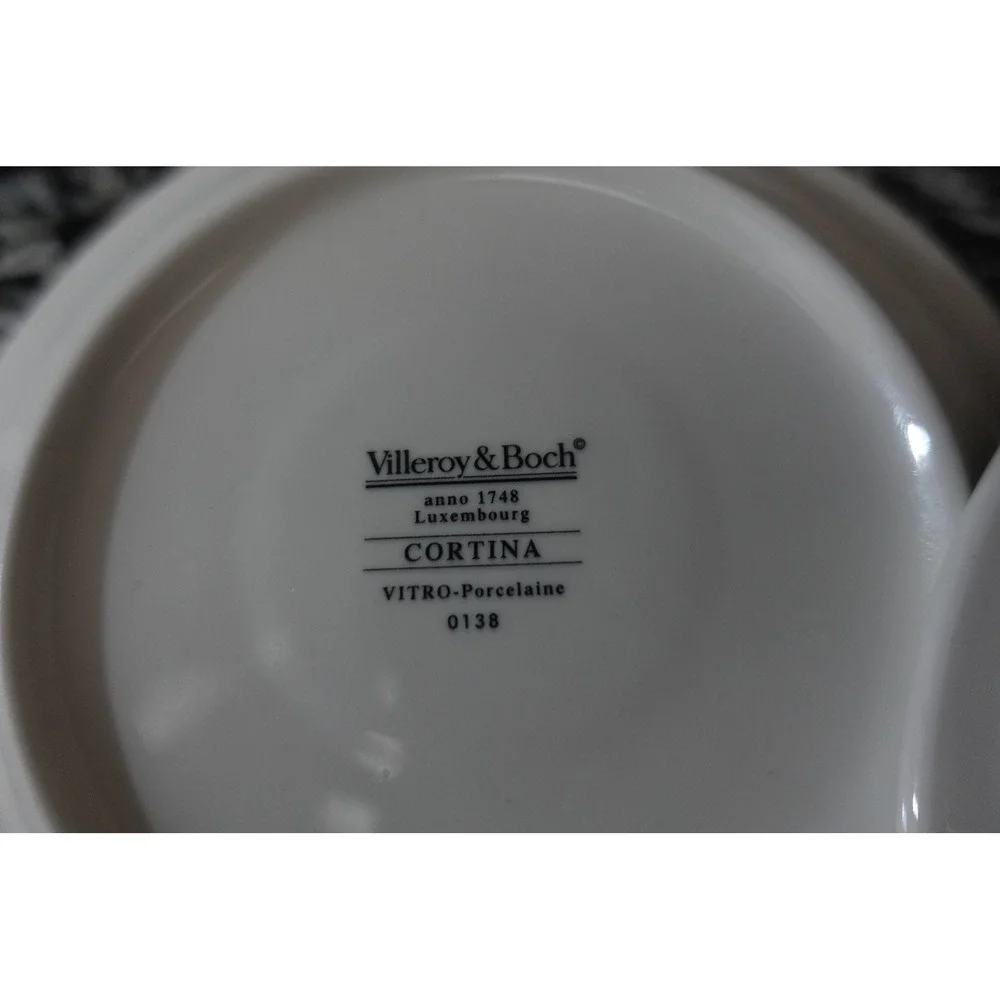 Villeroy & Boch‎ Cortina Saucers, Vitro Porcelain, Made in Germany, Set of 2